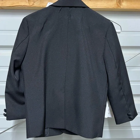Boys 3 piece black suit and white shirt